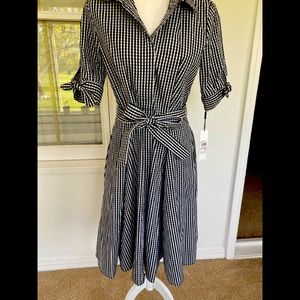 CALVIN KLEIN GINGHAM DRESS NWT
